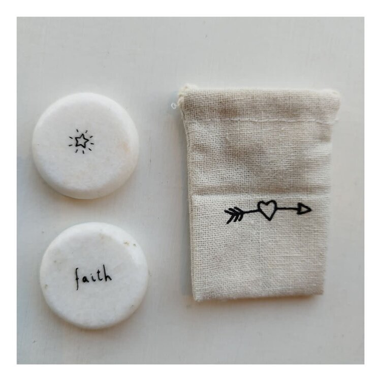Send With Love Sentiment Pebble - Various Designs