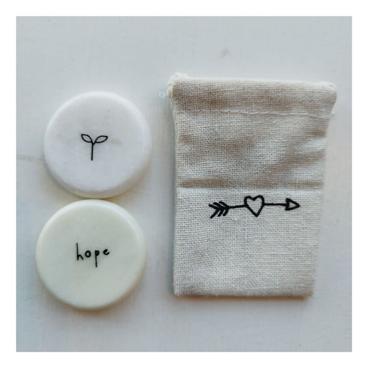 Send With Love Sentiment Pebble - Various Designs