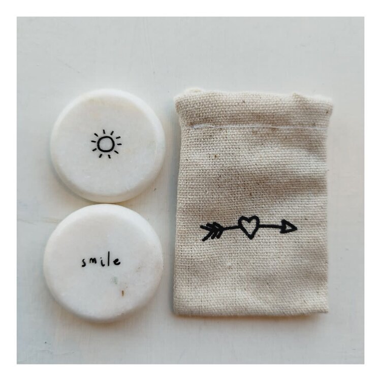 Send With Love Sentiment Pebble - Various Designs