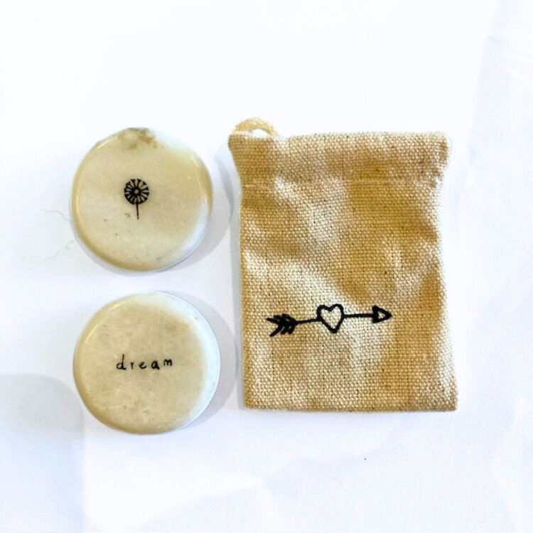 Send With Love Sentiment Pebble - Various Designs