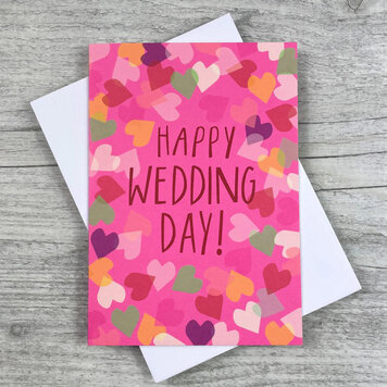 Joanne De Pace 'Happy Wedding Day' Confetti Card