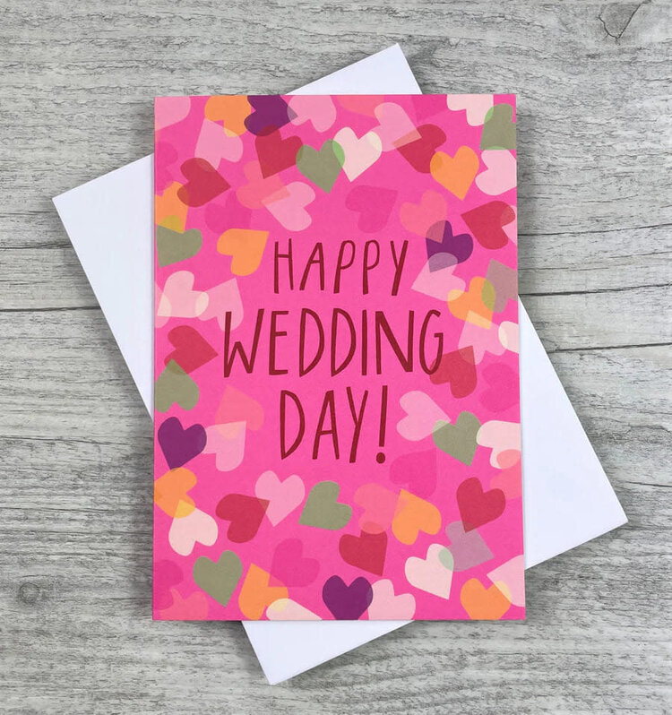 Joanne De Pace 'Happy Wedding Day' Confetti Card