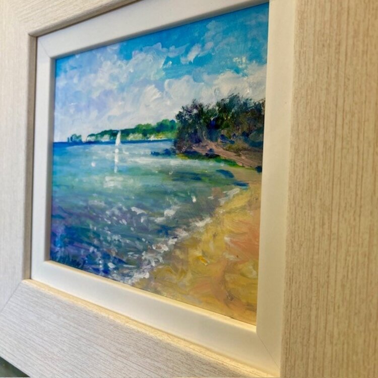 John Dimech ‘Studland’ Framed Original Acrylic Artwork