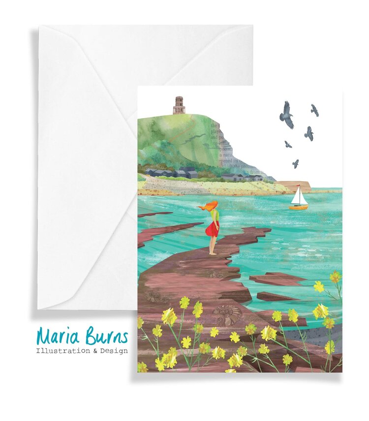 Maria Burns Kimmeridge Illustrated Art Card -