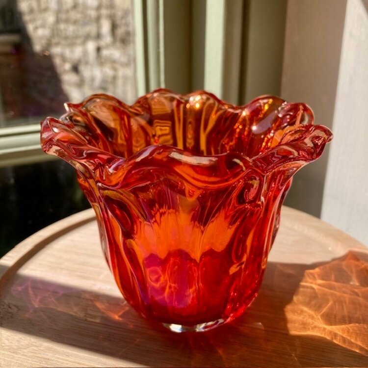 Heaven Sends Iridescent Fluted Votive