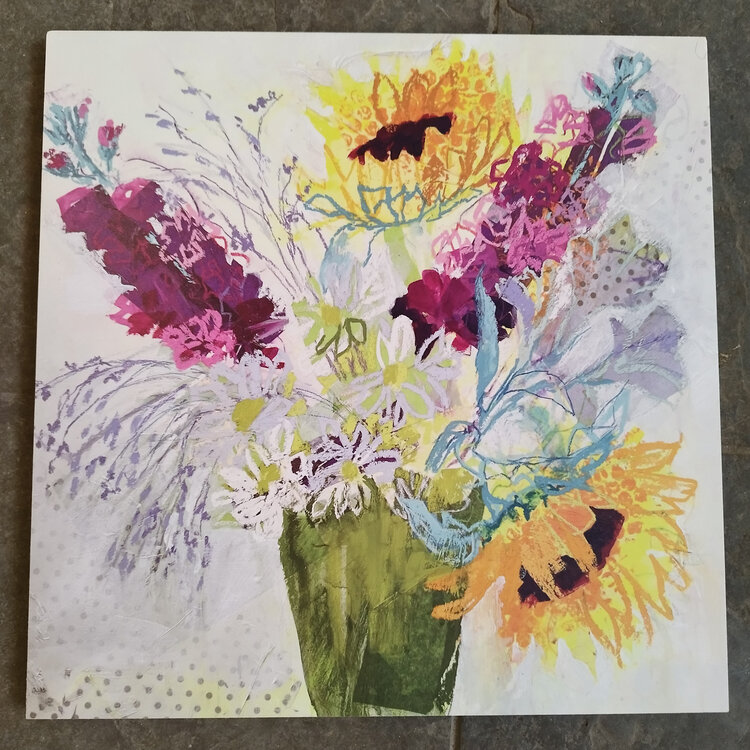 Judy Tate 'Fabulous Darling' Floral Pastel Print