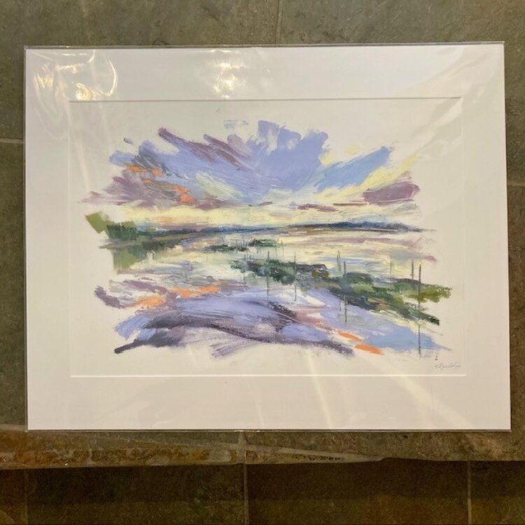 Eleanor Spalding 'Stanpit Marsh' Giclee Mounted Print