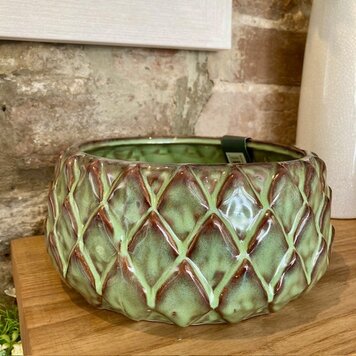 Garden Trading 'Wilcot' Bowl 19cm- Green