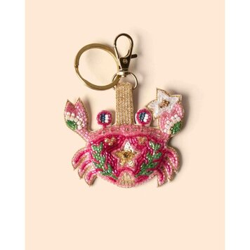 Powder Beaded Keyring- Seafaring Crab