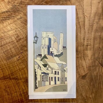 Ed Marriott Corfe Castle 'West Street I' Art Card - Various Colours