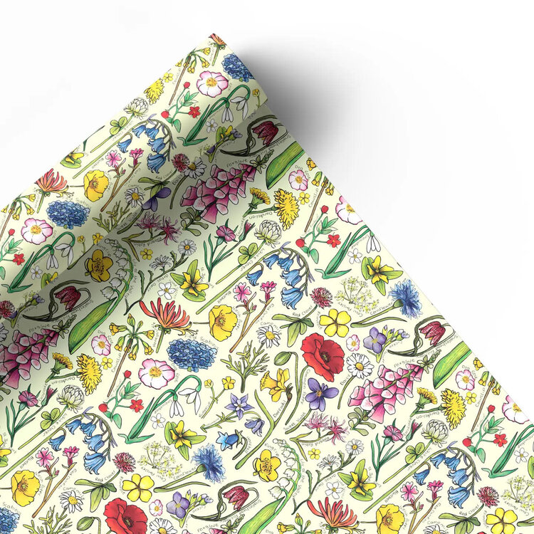 Alexia Claire Wildflowers Of Britain Gift Wrap