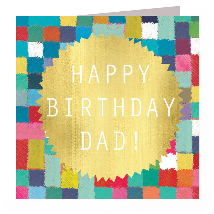 Kali Stileman 'Happy Birthday Dad' Gold Foil Card