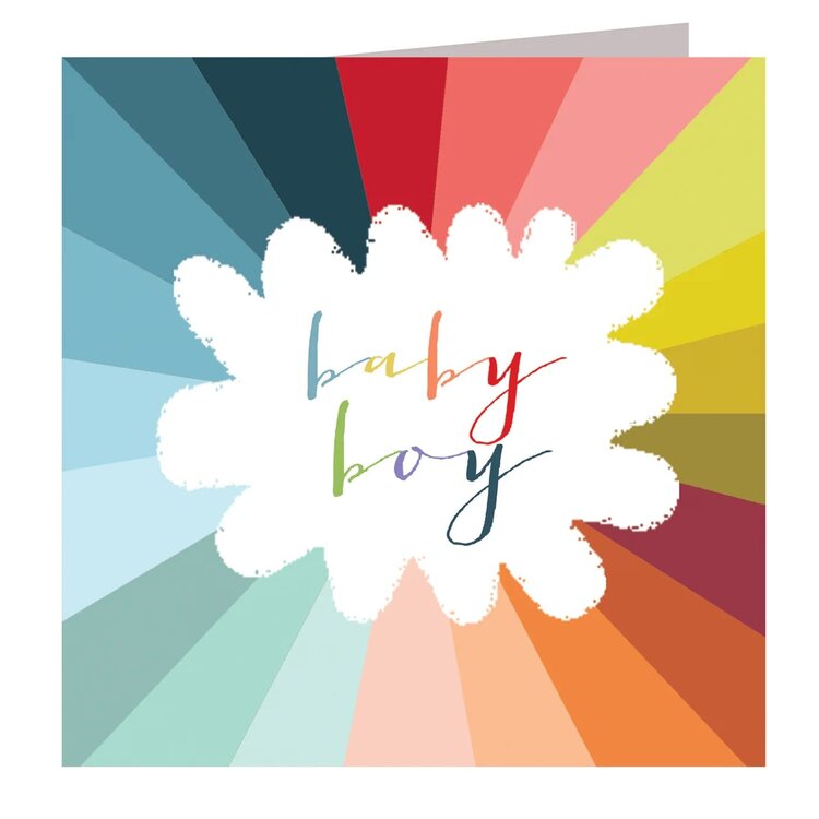 Kali Stileman 'Baby Boy' Colourful Card
