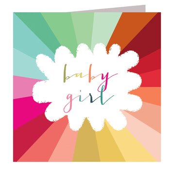 Kali Stileman 'Baby Girl' Colourful Card