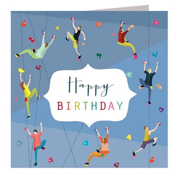Kali Stileman 'Happy Birthday' Rock Climbing Card