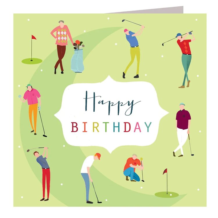 Kali Stileman 'Happy Birthday' Golf Card