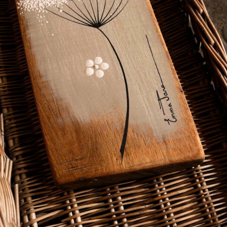 Emma Jane Small Grey Painted Rustic Wood - S294