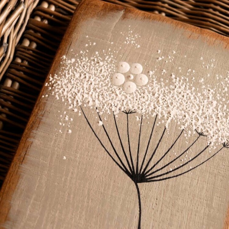 Emma Jane Small Grey Painted Rustic Wood - S294