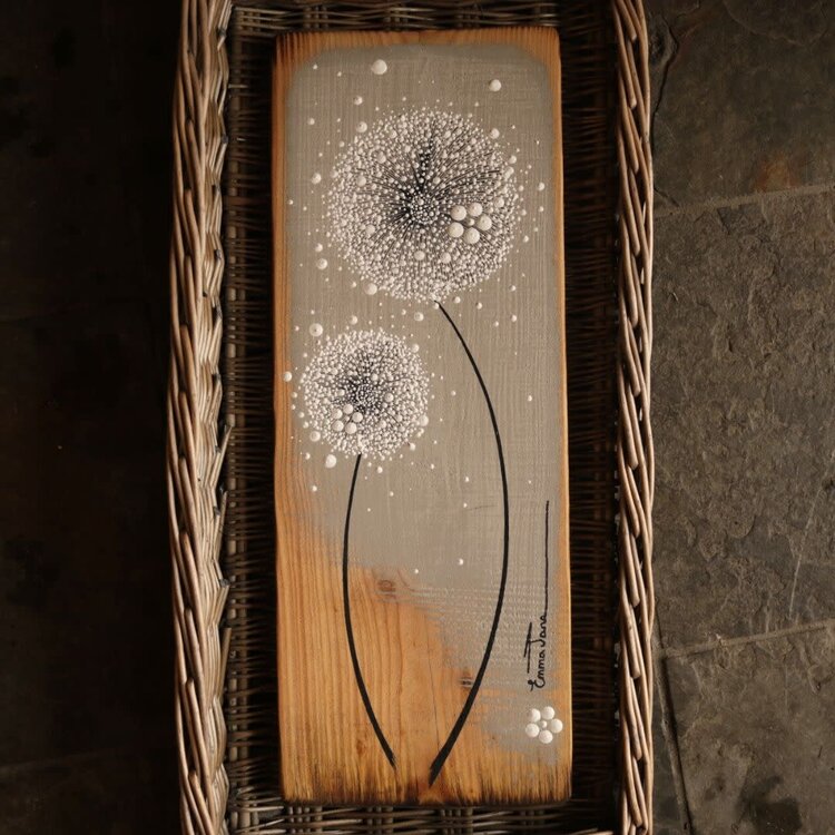 Emma Jane Medium Grey Painted Rustic Wood - M285