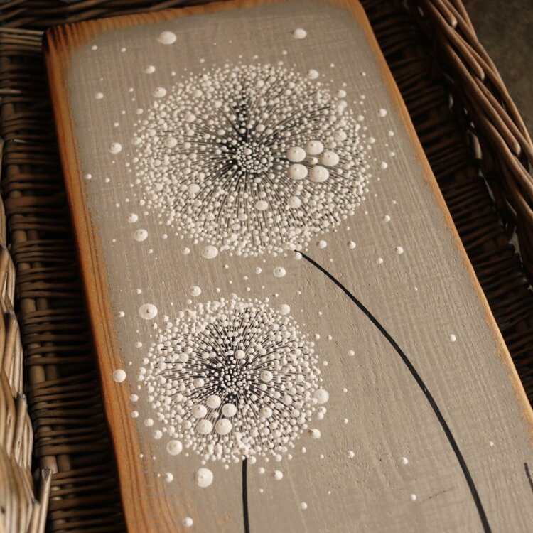 Emma Jane Medium Grey Painted Rustic Wood - M285