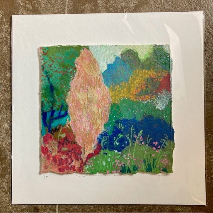 Kim Day 'Views From The Shed No.7' Mounted Original