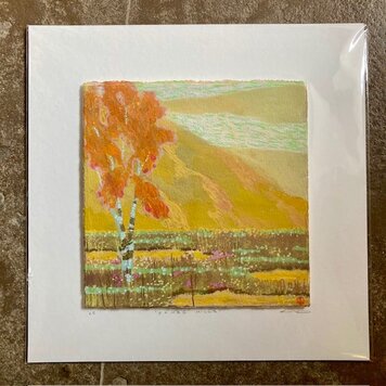 Kim Day 'Ochre Hills' Mounted Original