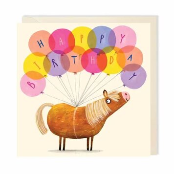 Charley Rabbit 'Happy Birthday' Horse Card