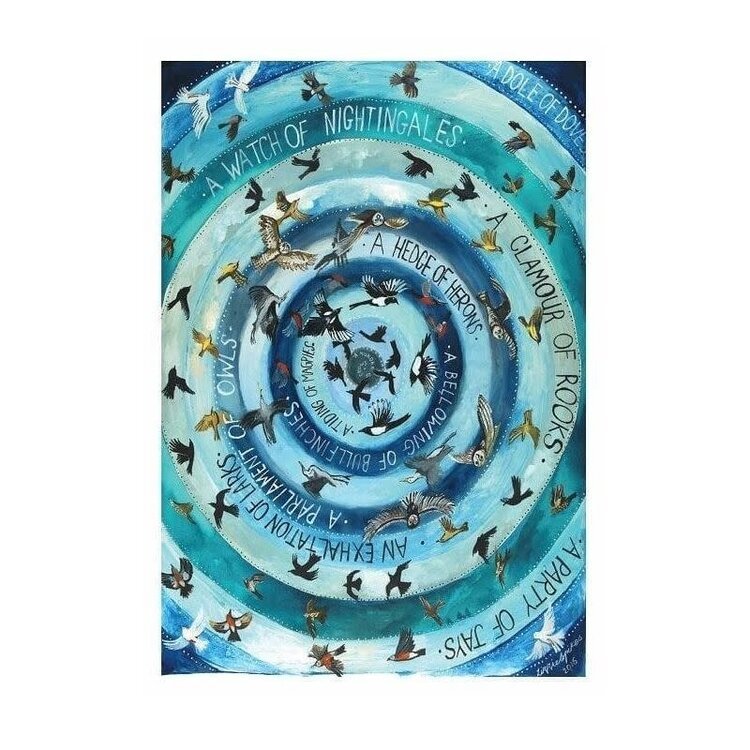 Driftwood Designs 'Exaltation Of Larks'  Card