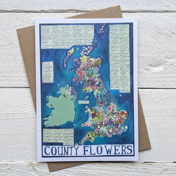 Driftwood Designs County Flowers Card