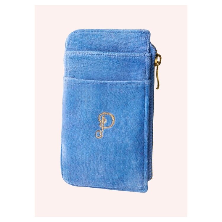 Powder Velvet Seafaring Crab Card Holder/Purse