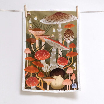 Printer Johnson Fungi Tea Towel