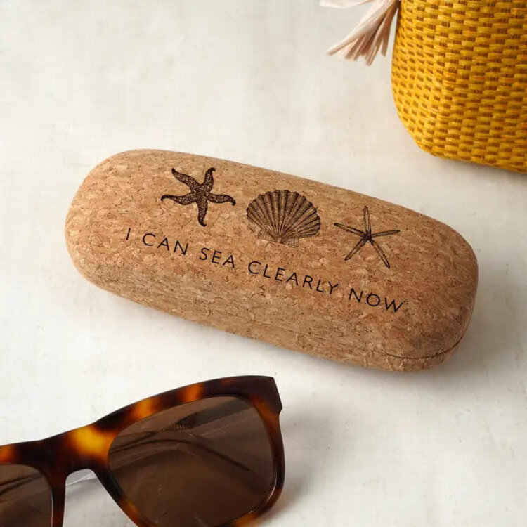 CGB Giftware 'I Can See Clearly Now' Cork Glasses Case