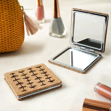 CGB Giftware Seaweed Cork Compact Mirror