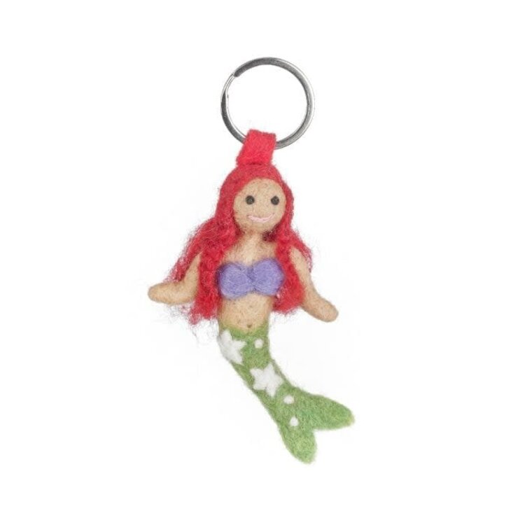 Felt So Good Handmade Felt Mermaid Keyring