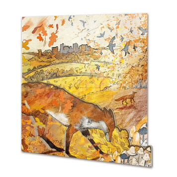 Emma Ball 'Castle Storm' Die- Cut Greetings Card