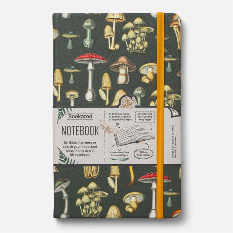 If Bookaroo A5 Journal- Botanical Mushroom