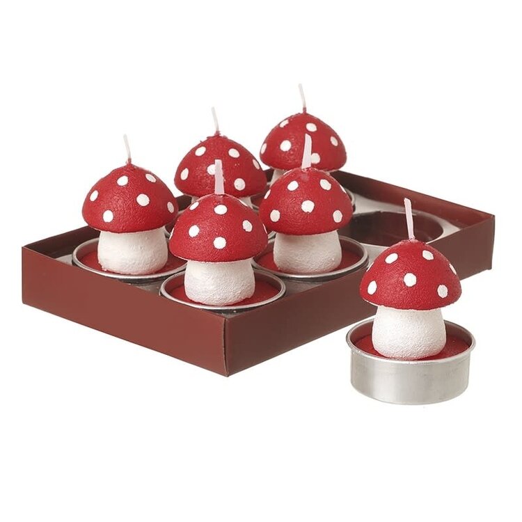 Heaven Sends Red Toadstool Tealight