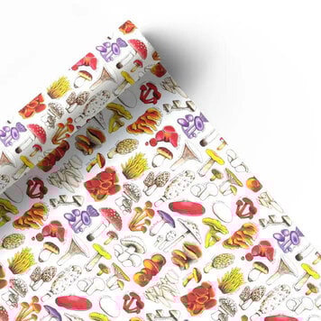 Alexia Claire Mushrooms Of Britain Gift Wrap