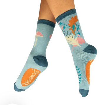 Powder Foraging Ankle Socks- Ice