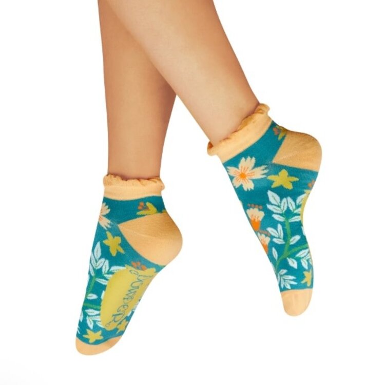 Powder Heavenly Hedgerow Trainer Socks- Teal