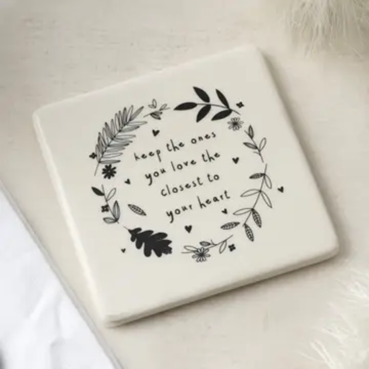 Send With Love 'Keep The Ones You Love...' Ceramic Coaster