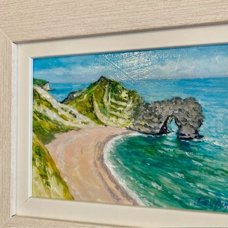 John Dimech ‘Durdle Door II’ Framed Original Acrylic Artwork