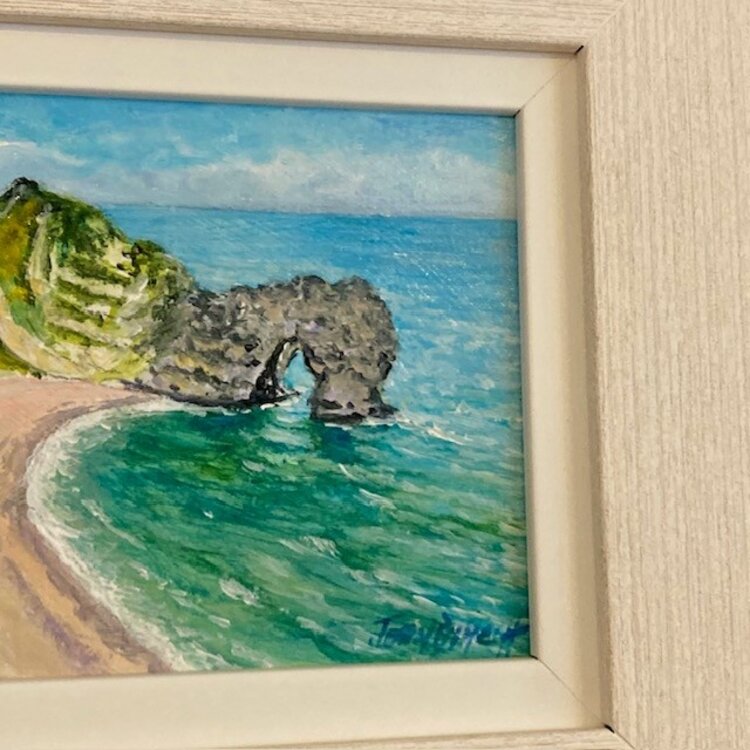 John Dimech ‘Durdle Door II’ Framed Original Acrylic Artwork