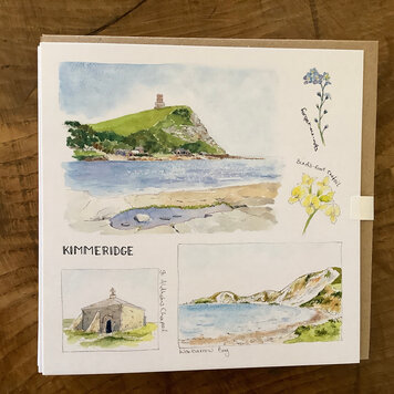 Lisa Layton Kimmeridge Bay Watercolour Card