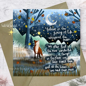 Fox Under The Moon 'Timing' Fox Card