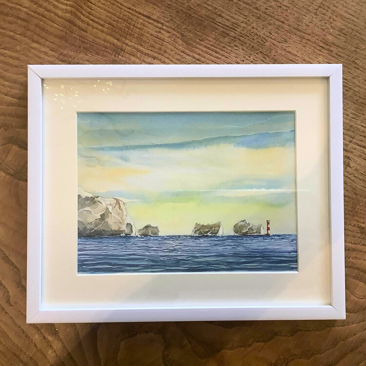 Derek Murray 'The Needles' Watercolour Original