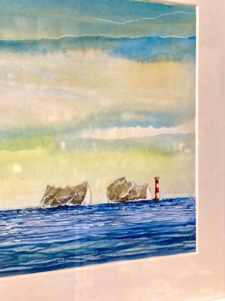 Derek Murray 'The Needles' Watercolour Original