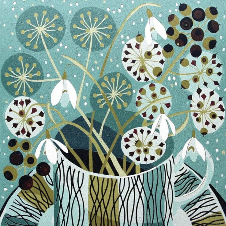 Green Pebble 'Winter Cup' Card