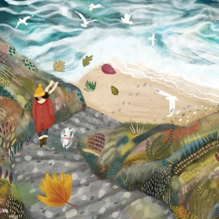 Green Pebble 'High Tide' card