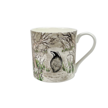 Heaven Scent Badger Illustrated Bone China Mug